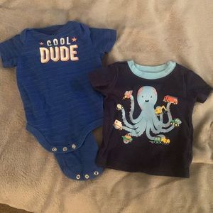 0-3 months cloths 2 in one